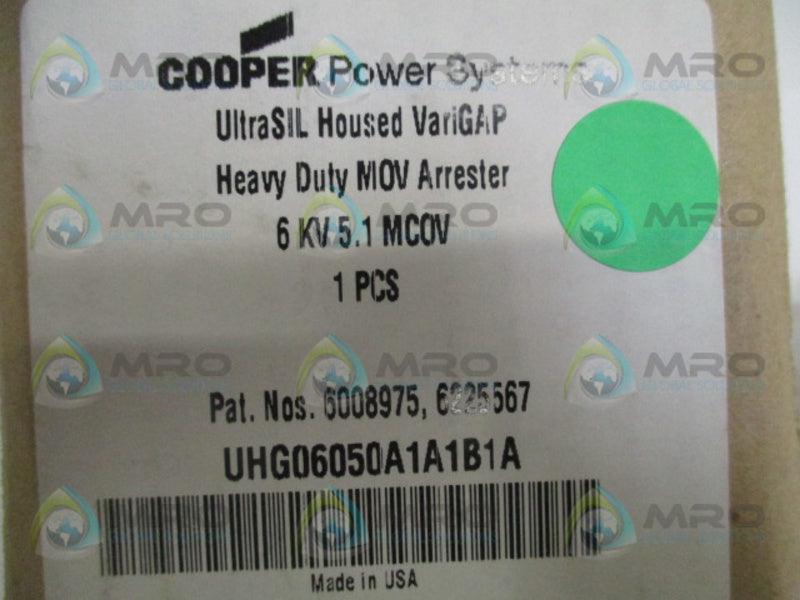 COOPER UHG06050A1A1B1A HEAVY DUTY MOB ARRESTER  NSMP