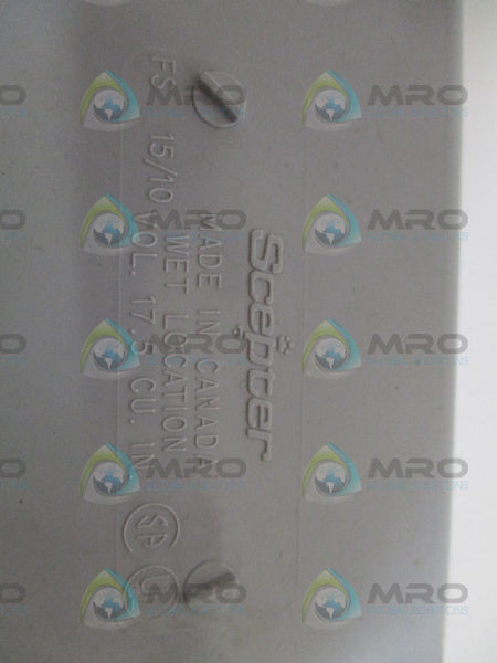 SCEPTER FS15/10 ELECTRICAL BOX 3/4" UNMP