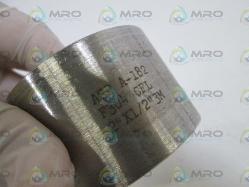 ASP USA A-182 F304 CFL 2"X1/2" 3M COUPLING   NSNP