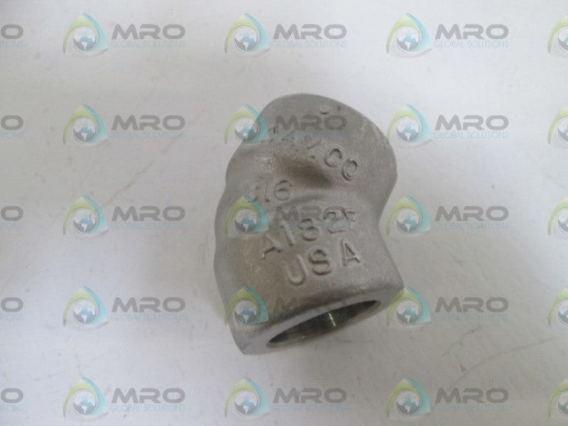 GAMCO ELBOW 1/2" 3000# WOG SA182F304L NSNP