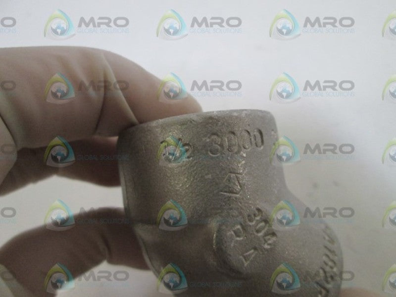 GAMCO ELBOW 1/2" 3000# WOG SA182F304L NSNP