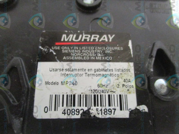 MURRAY MP240 CIRCUIT BREAKER 40A  NSNP