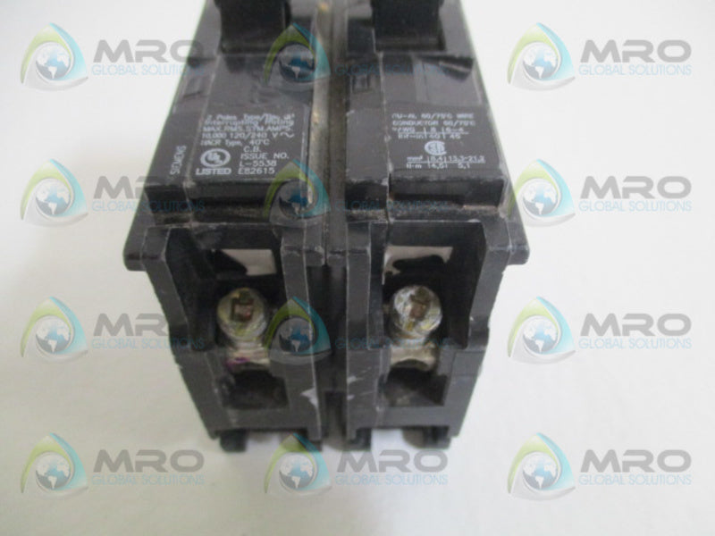 SIEMENS Q250 CIRCUIT BREAKER 50A UNMP