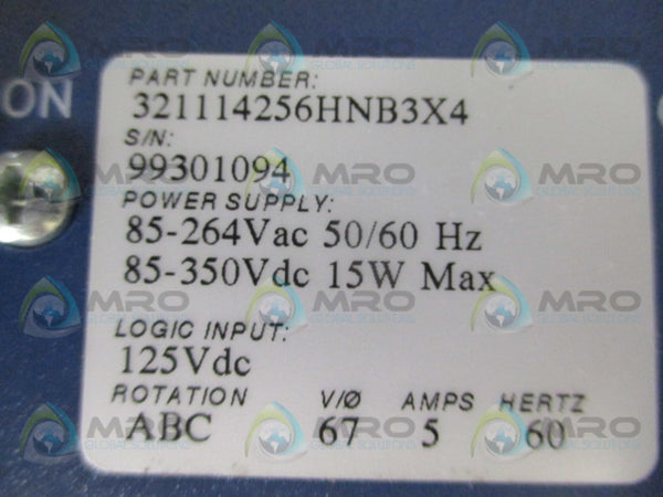 SEL SEL-321 321114256HNB3X4 PHASE & GROUND DISTANCE RELAY UNMP