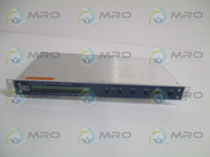 SEL SEL-DTA2 DTA201-4 DISPLAY/TRANSDUCER ADAPTER RELAY (REPAIRED) UNMP