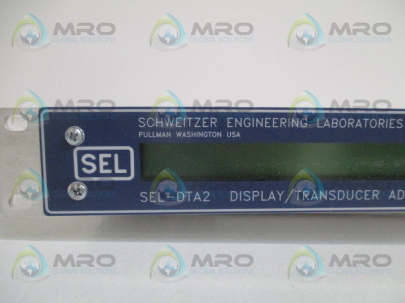SEL SEL-DTA2 DTA201-4 DISPLAY/TRANSDUCER ADAPTER RELAY (REPAIRED) UNMP