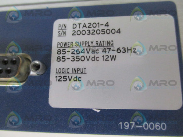 SEL SEL-DTA2 DTA201-4 DISPLAY/TRANSDUCER ADAPTER RELAY (REPAIRED) UNMP