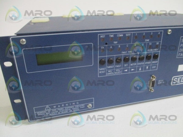 SEL SEL-321 321314256HNB3X4 PHASE & GROUND DISTANCE RELAY UNMP