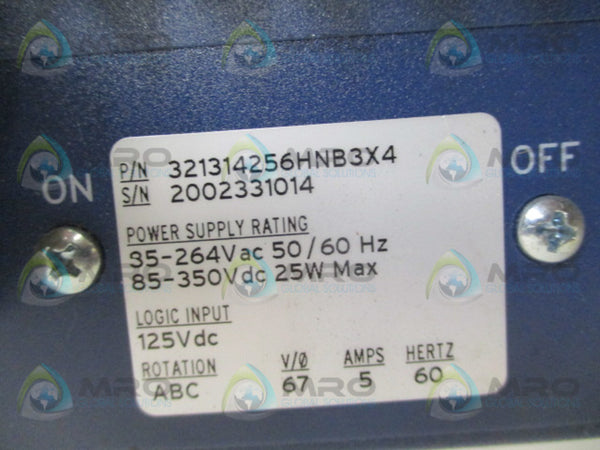 SEL SEL-321 321314256HNB3X4 PHASE & GROUND DISTANCE RELAY UNMP