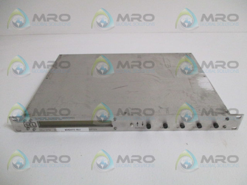 SEL SEL-DTA DTA001-4XXXXHXX DISPLAY TRANSDUCER ADAPTER RELAY UNMP