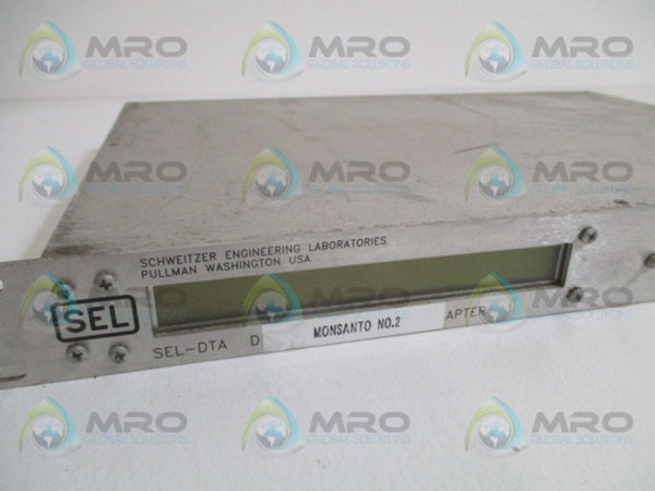 SEL SEL-DTA DTA001-4XXXXHXX DISPLAY TRANSDUCER ADAPTER RELAY UNMP