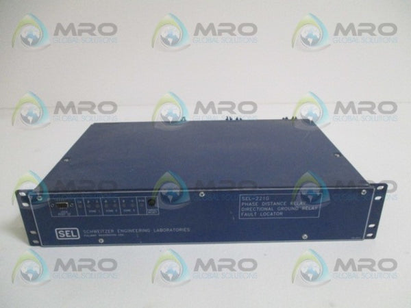 SEL SEL-221G-5 221G05-4256MHNB PHASE DISTANCE RELAY (AS PICTURED) UNMP