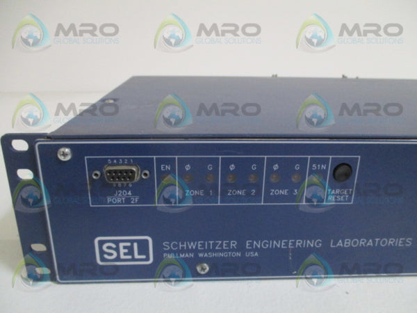 SEL SEL-221G-5 221G05-4256MHNB PHASE DISTANCE RELAY (AS PICTURED) UNMP