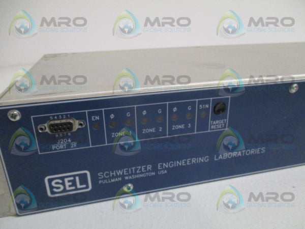 SEL SEL-221F 221F00-4256MHNB PHASE & GROUND DISTANCE RELAY UNMP