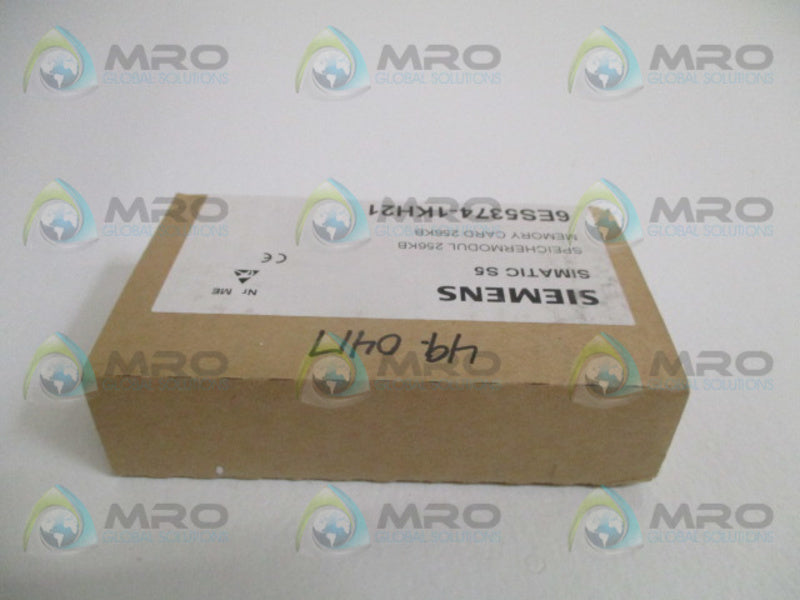 SIEMENS SIMATIC S5 6ES5374-1KH21 MEMORY CARD 256KB NSFS