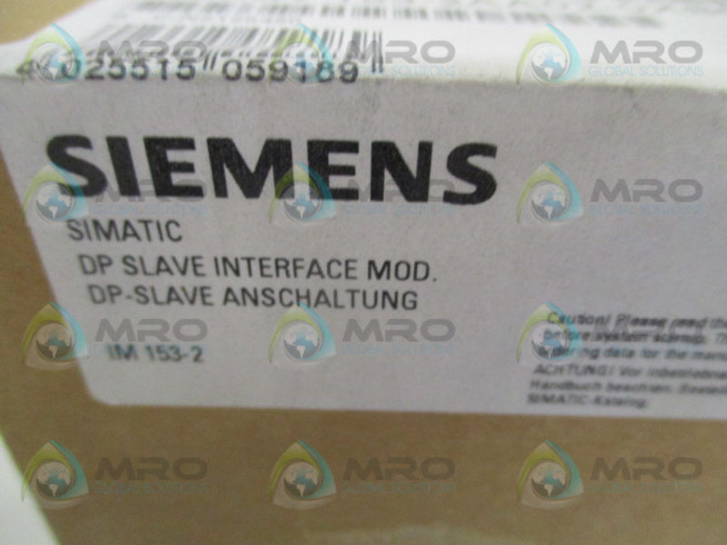 SIEMENS 6ES7153-2AA02-0XB0 NSFS