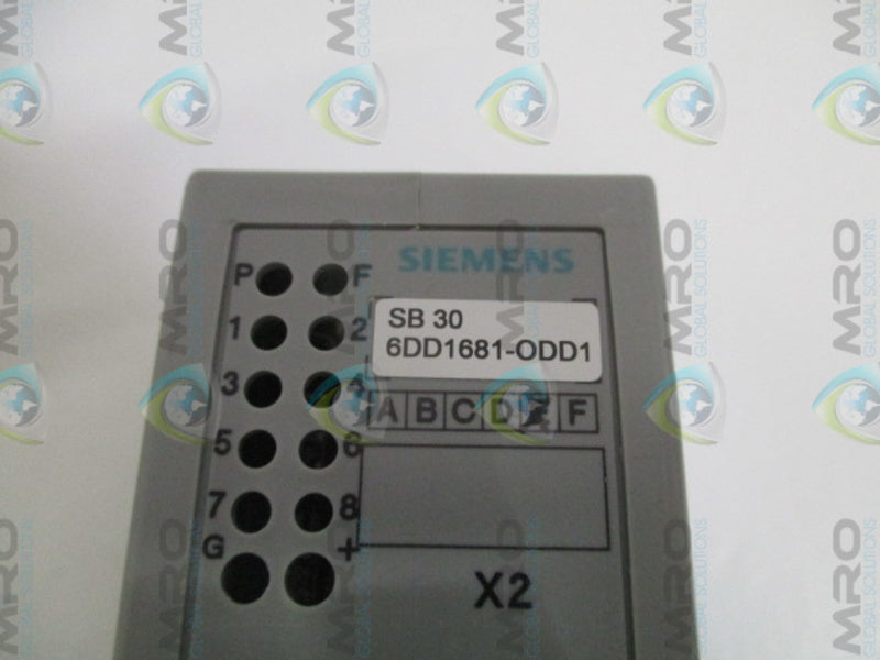 SIEMENS 6DD1681-0DD1 SB30 INTERFACE MODULE NSMP
