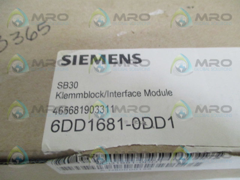 SIEMENS 6DD1681-0DD1 SB30 INTERFACE MODULE NSMP