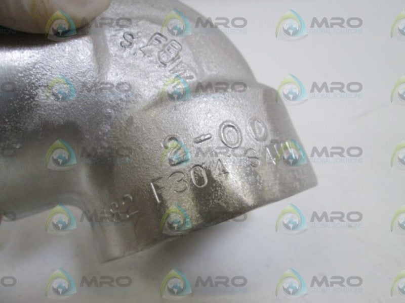 ELBOW 1-1/2" 6000# WOG SA182F304S4WFB  NSNP