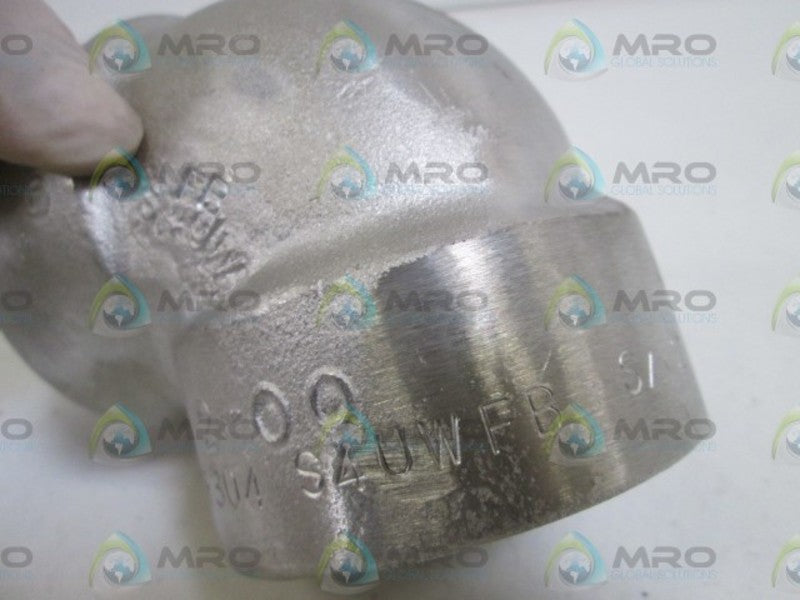 ELBOW 1-1/2" 6000# WOG SA182F304S4WFB  NSNP