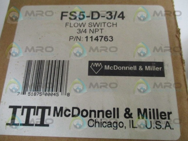 ITT MCDONNELL & MILLER FS5-D-3/4 114763 NSMP