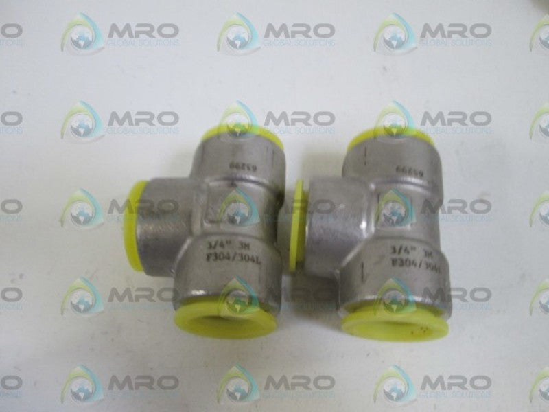 LOT OF 2 FITTING 3/4" 3M F304/304L NSNP