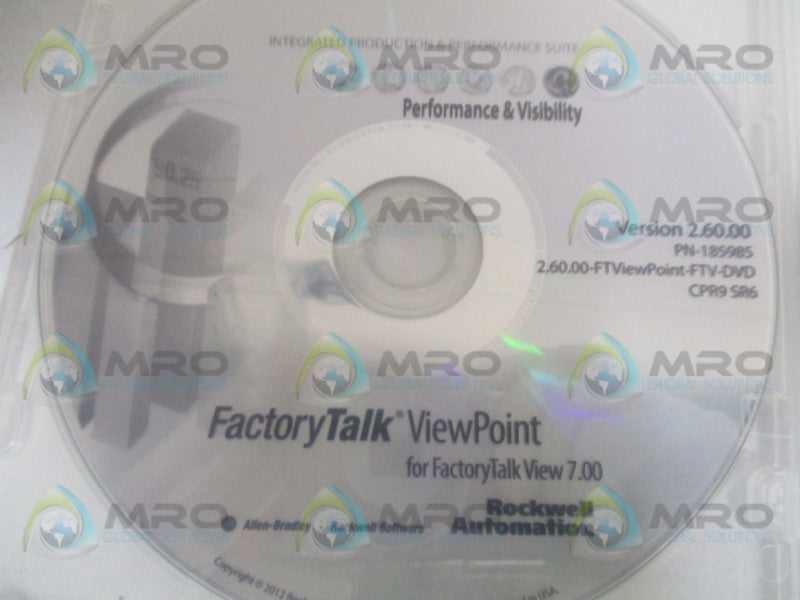 ALLEN BRADLEY FACTORYTALK VIEW 9701VWSTENED SOFTWARE *NEW IN ORIGINAL PACKAGE*