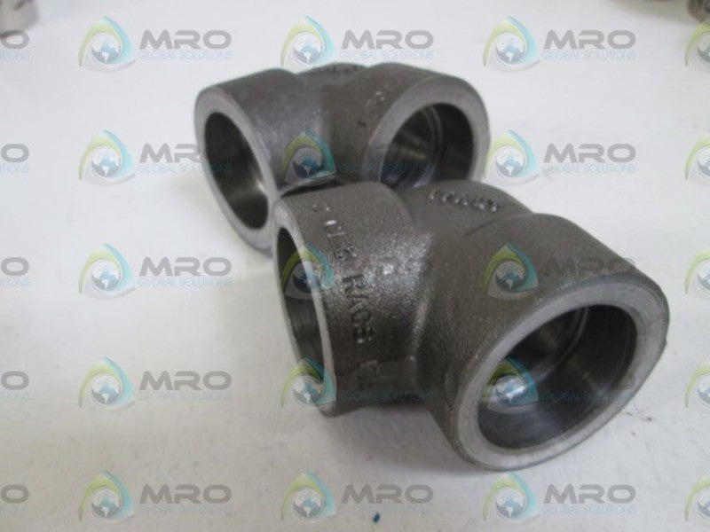 LOT OF 2 ELBOW 1" 3000WOG A/SA182F22CL3RACS NSNP