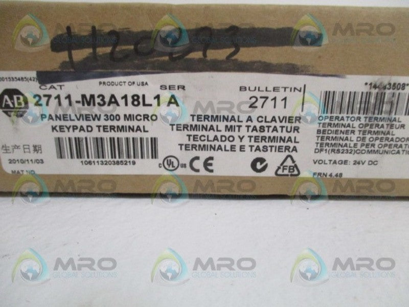 INDUSTRIAL SPARE PART 2711-M3A18L1 SER. A F/W 4.48 NSMP