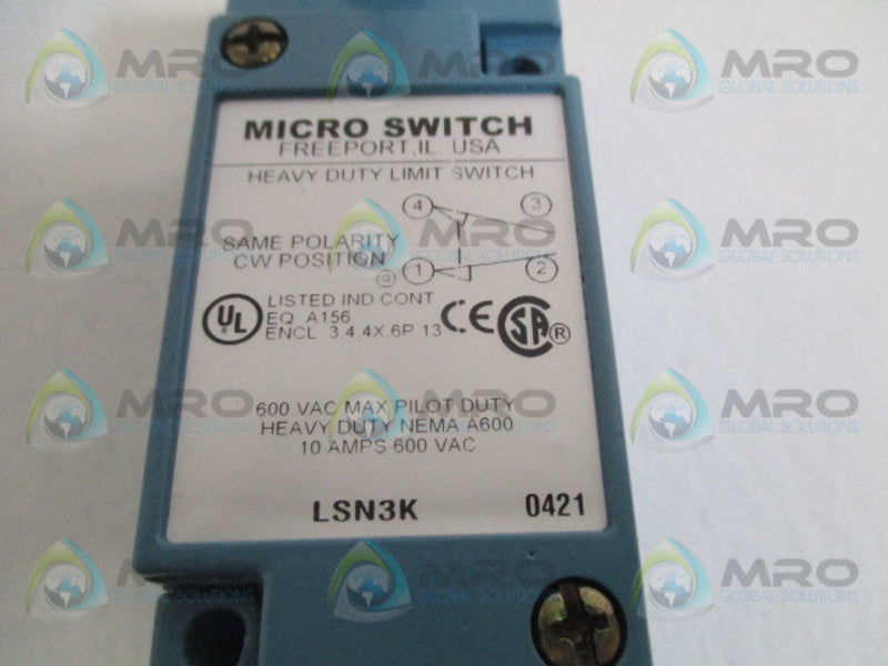 HONEYWELL LSN3K LIMIT SWITCH *NEW IN BOX*