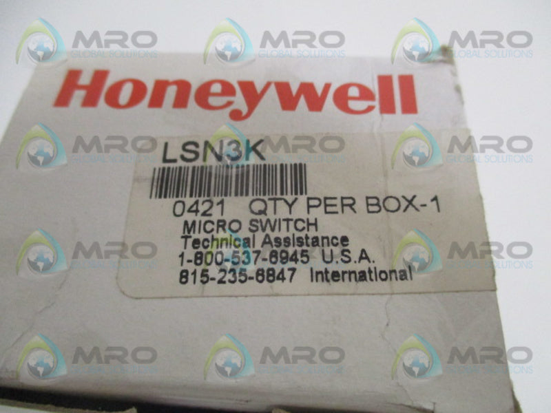 HONEYWELL LSN3K LIMIT SWITCH *NEW IN BOX*