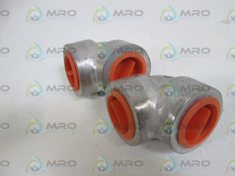 LOT OF 2 LADISH ELBOW 1" 6000WOG A182 F304S4GXL NSNP