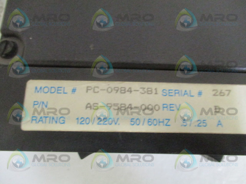 GOULD MODICON PC-0984-381 AS-9584-000 PROGRAMMABLE CONTROLLER MODULE UNMP