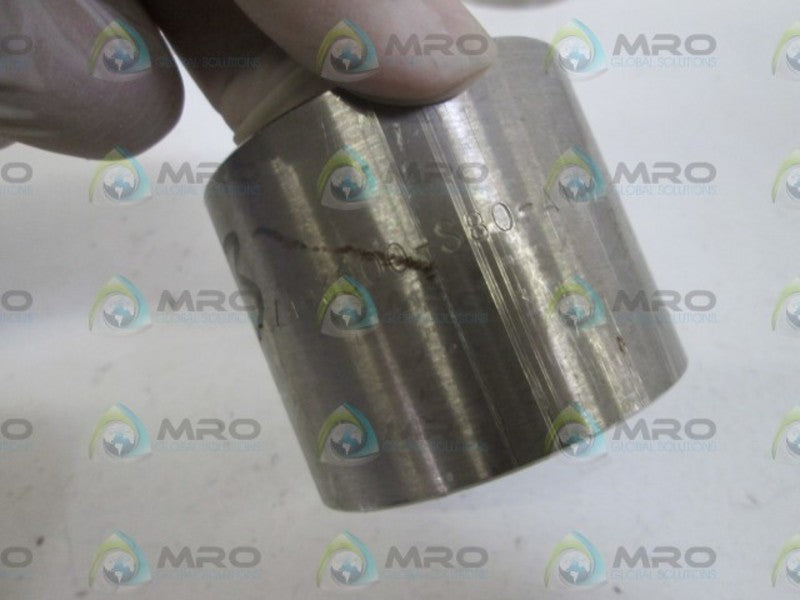 LOT OF 5 BONNEY COUPLING 1-1/4" 3000# WOG S80 A182F304AT80 NSNP