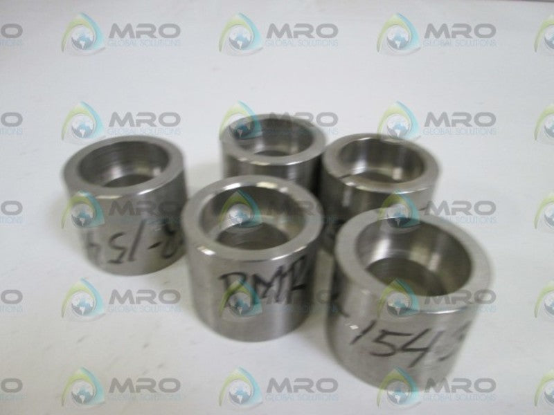 LOT OF 5 BONNEY COUPLING 1-1/4" 3000# WOG S80 A182F304AT80 NSNP