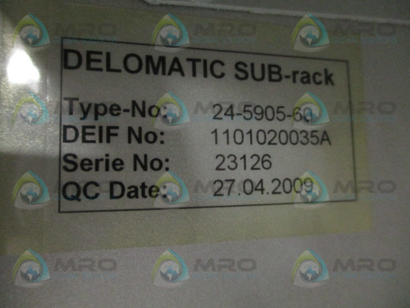 DEIF DELOAMTIC 4 24-5905-60 4-SLOT SUB-RACK MODULE  UNMP