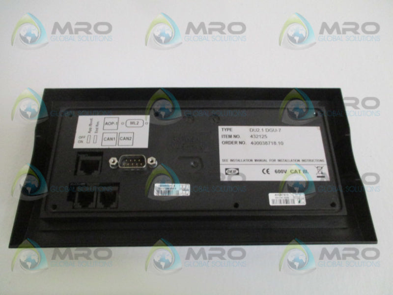 DEIF DELOMATIC 4 DU2.1DGU-7 DISPLAY UNIT MODULE  UNMP