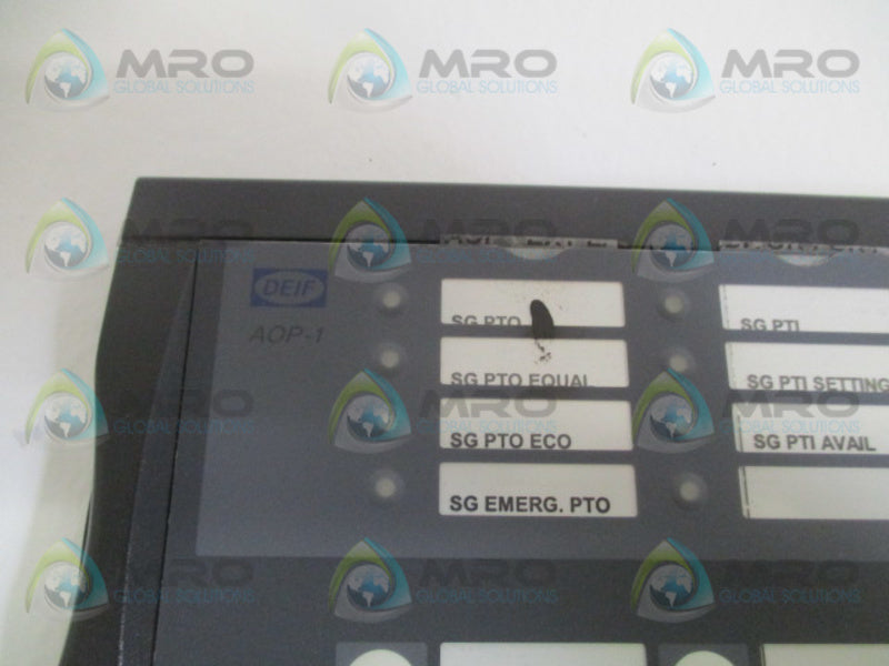 DEIF AOP-1.1DU2.1DGU-7 KEYPAD TERMINAL MODULE  UNMP
