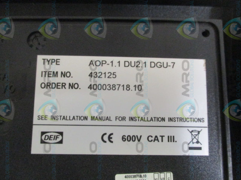 DEIF AOP-1.1DU2.1DGU-7 KEYPAD TERMINAL MODULE  UNMP
