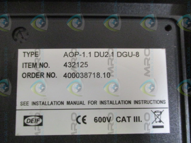 DEIF AOP-1.1DU2.1DGU-8 KEYPAD TERMINAL MODULE  UNMP