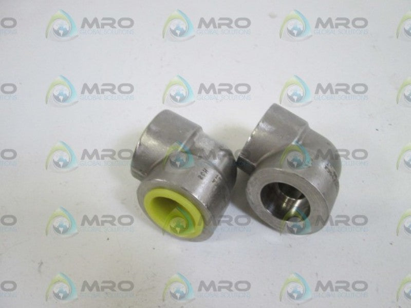 LOT OF 2 USA ELBOW 1"  6M H32 F304/304L NSNP