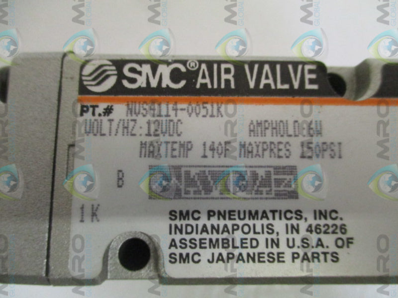SMC NVS4114-0051K AIR VALVE (AS PICTURED) NSNP