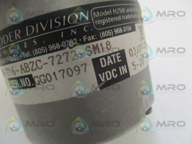 BEI H25D-SS-48,000-T16-ABZC-7272-SM18 924-01041-048 ENCODER  NSNP