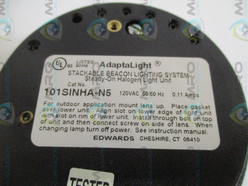 EDWARDS 101SINHA-N5 AMBER STEADY-ON HALOGEN LIGHT UNIT  UNMP