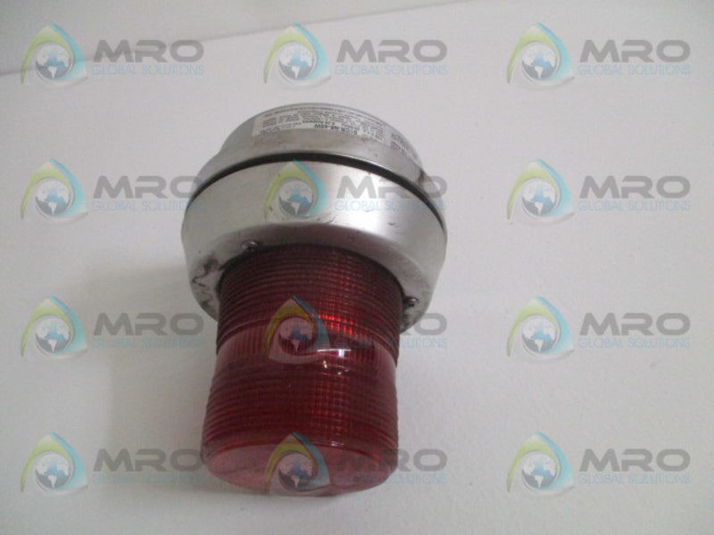 EDWARDS 51CR-N5-40W RED STROBE LIGHT FIXTURE W/ HORN  UNMP