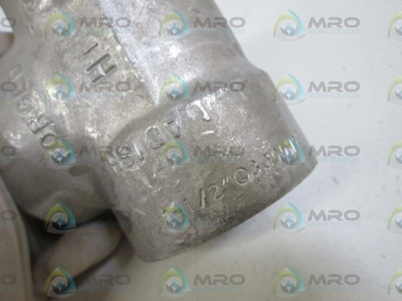 LADISH ELBOW 1-1/2" 3000WOG F304 S4EYH1 NSNP
