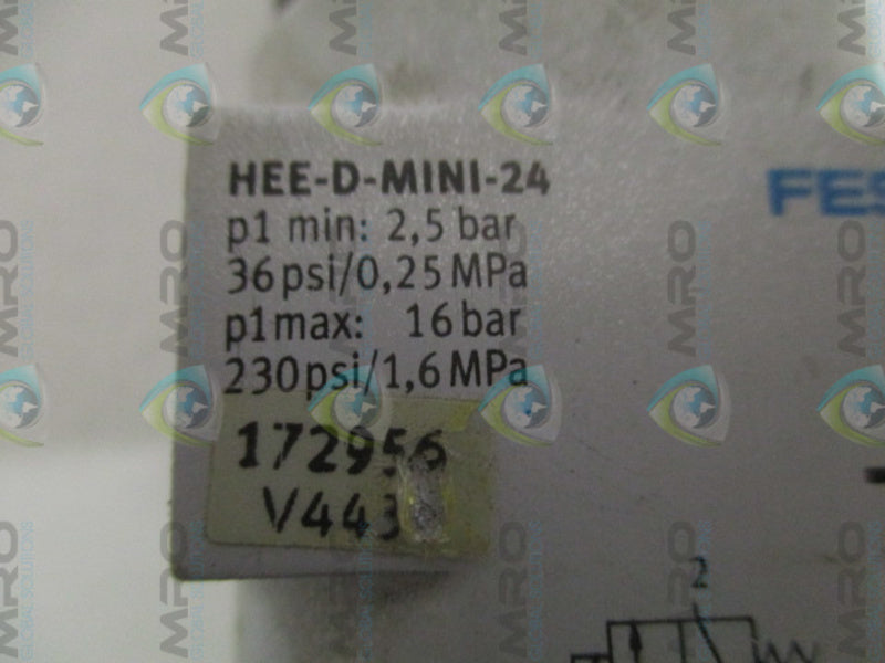 FESTO HEE-D-MINI-24 ON/OFF VALVE  UNMP