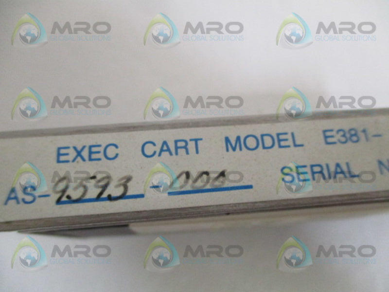 SCHNEIDER MODICON AS-9593-000 AS-E381-902 EXEC CART MODULE UNMP