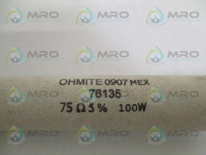 OHMITE 76135 RESISTOR LUG 75 OHMS UNMP