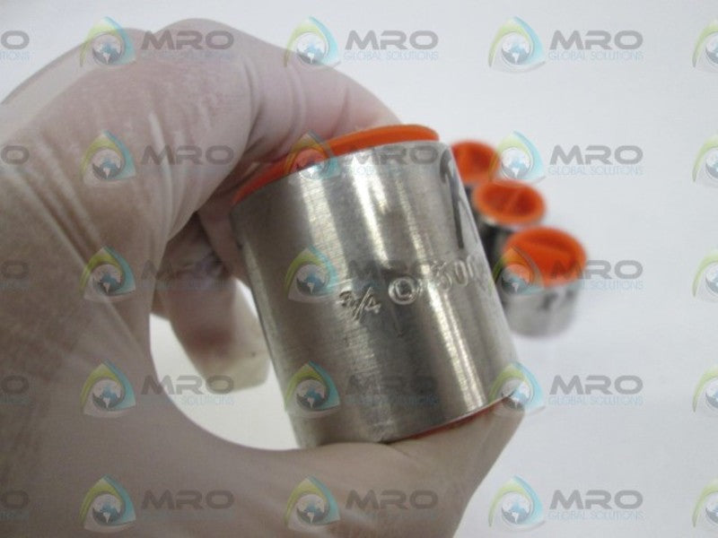 LOT OF 6 COUPLING 3/4" 3000# WOG 304 J4HGH NSNP